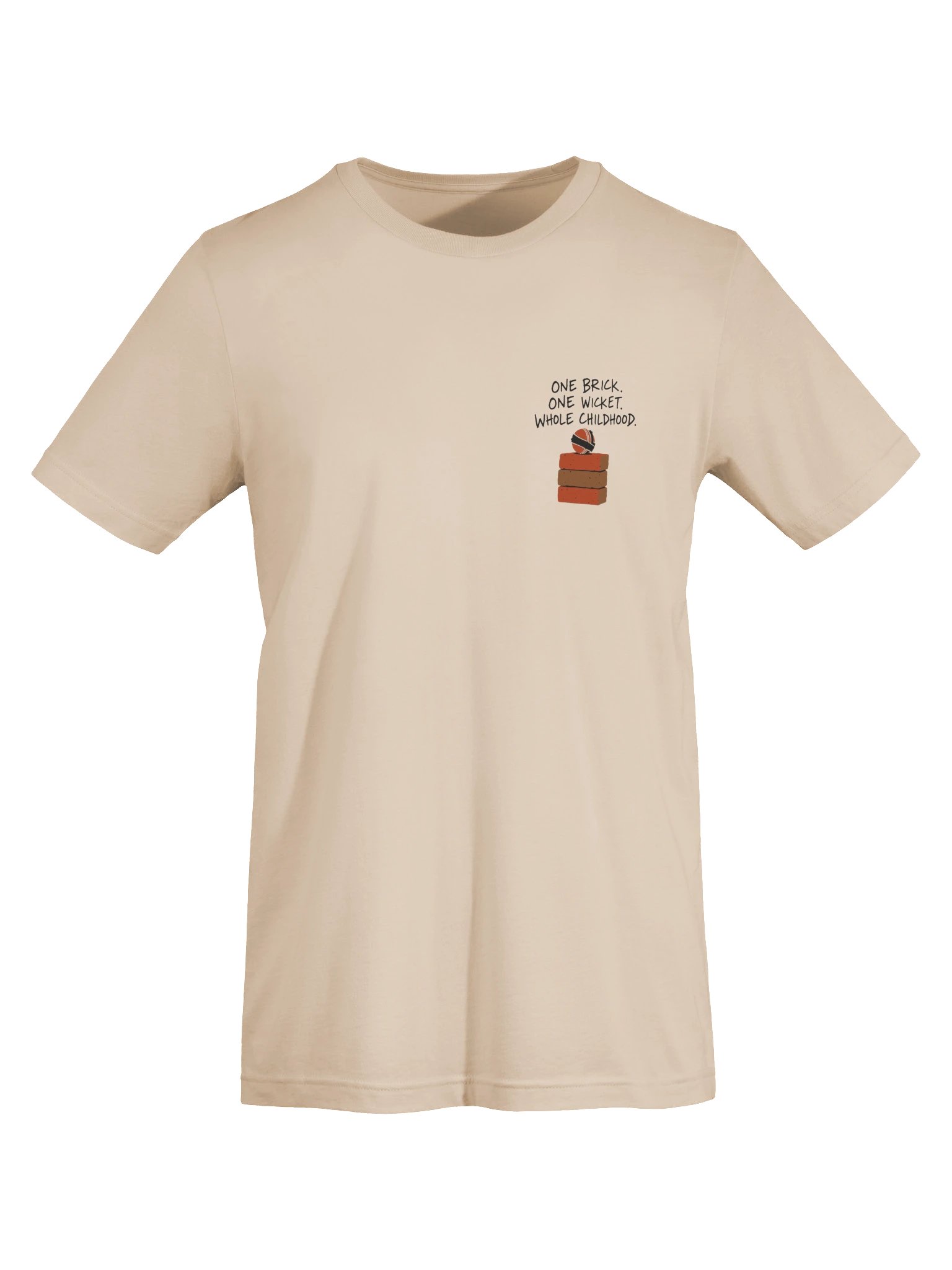 One Brick · One Wicket · Whole Childhood (Classic Tee, Chest Mark) product image (5)