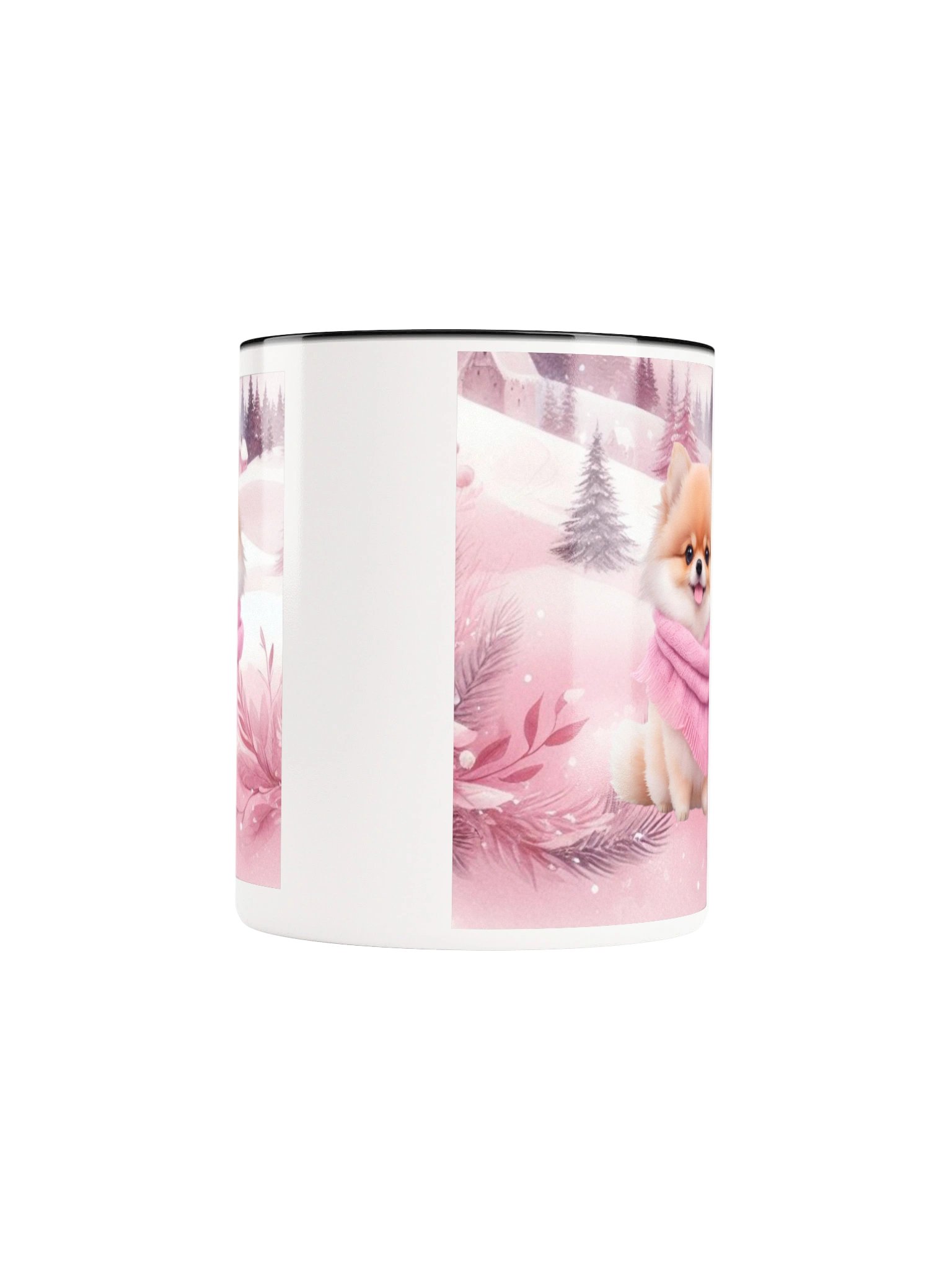 Pink Winter Pomeranian Mug product image (33)