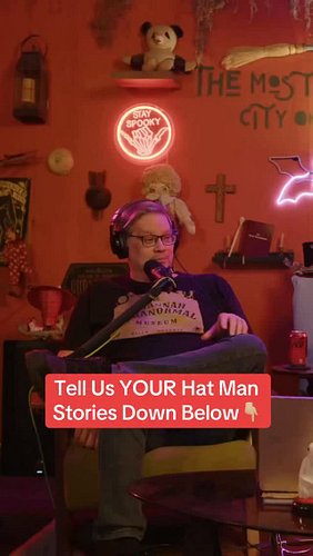 We want to hear your craziest hat man story! 👻

It might just end up being read on the show🎩

#paranormalpodcast #hatman #par...