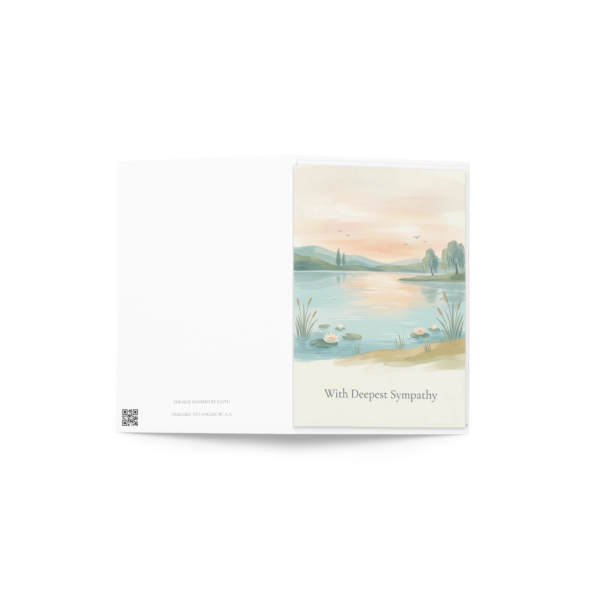 Sunset Sympathy card product image (4)