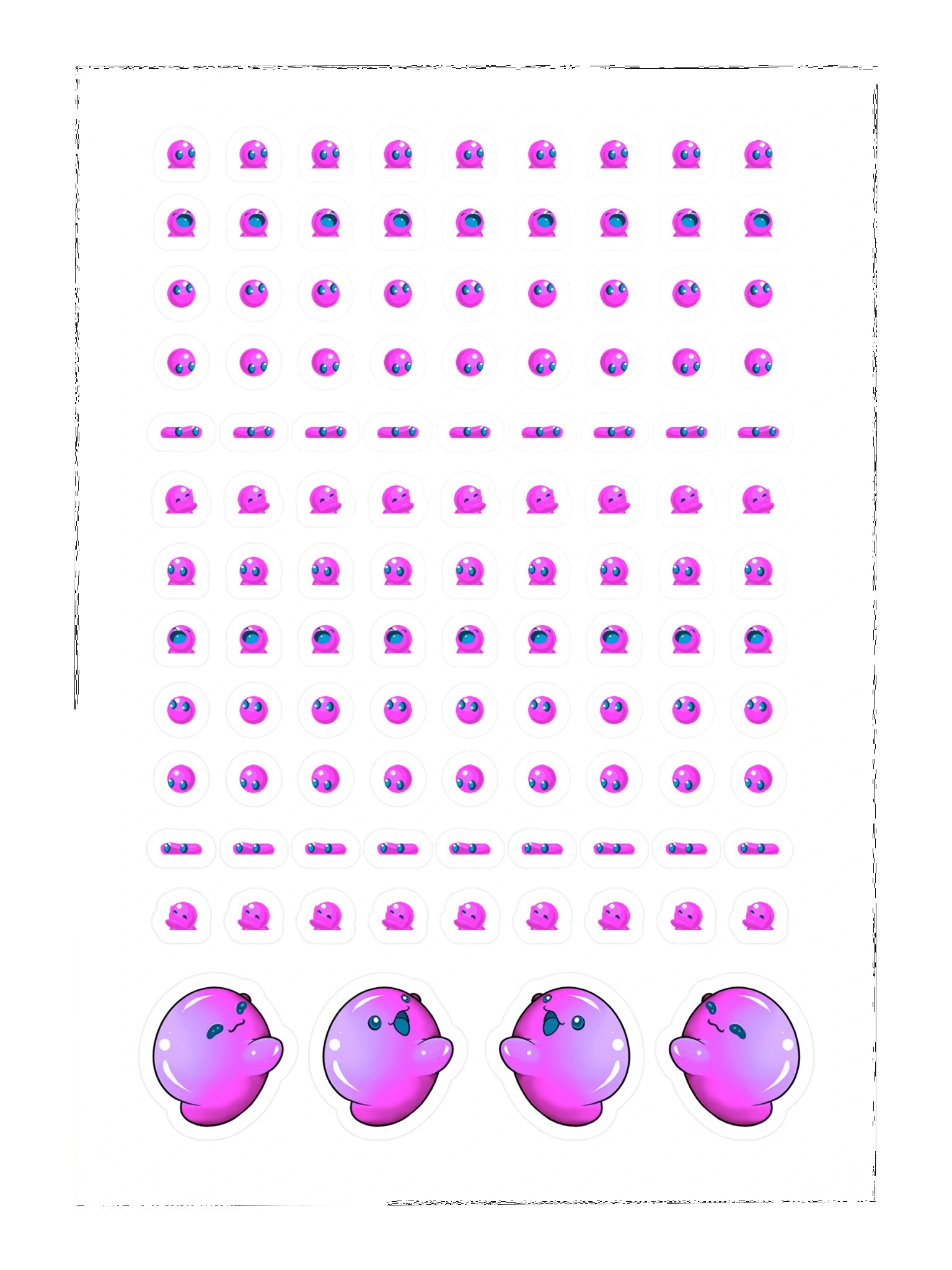 Bubbles Sticker Sheet PINK product image (3)