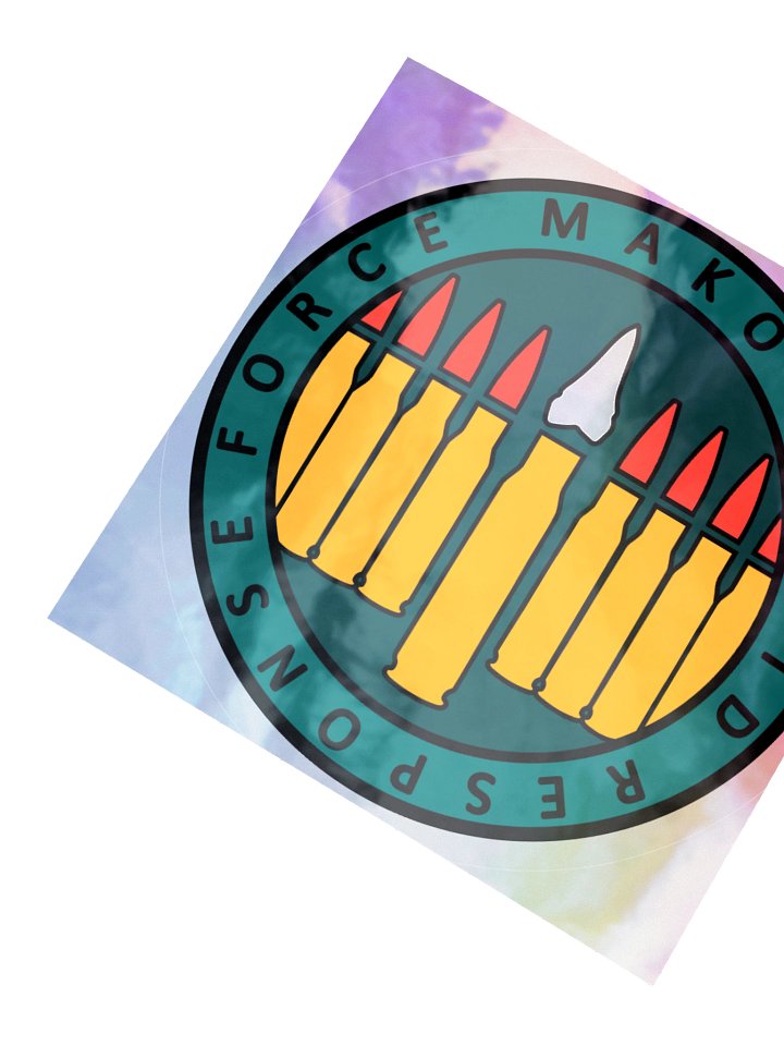 Holographic Mako Shark Rapid Response Force Sticker product image (2)
