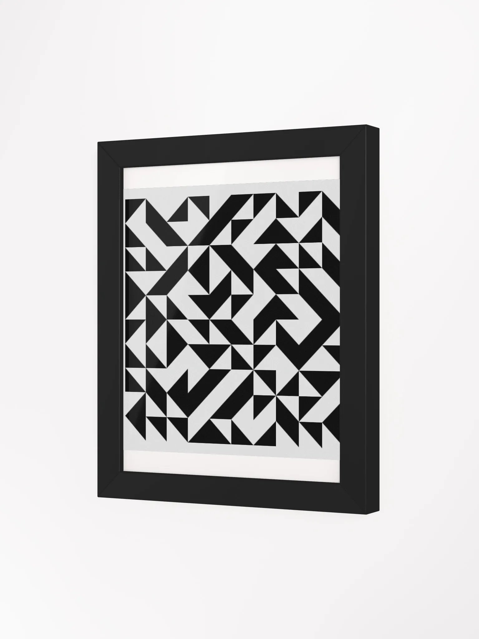 Abstract Geometric Fusion Framed Poster product image (3)