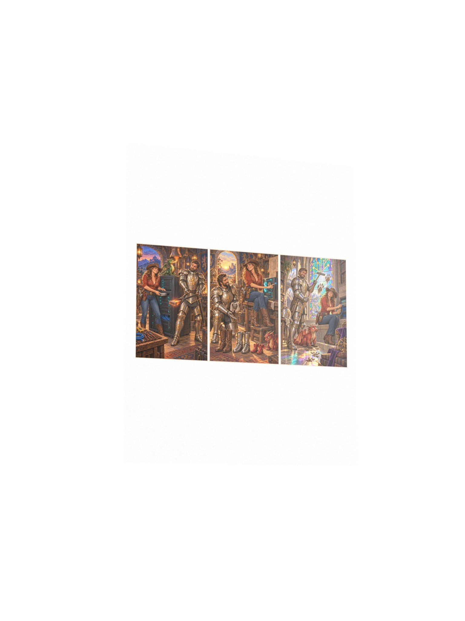 Workshop Triptych Small Art Print product image (3)