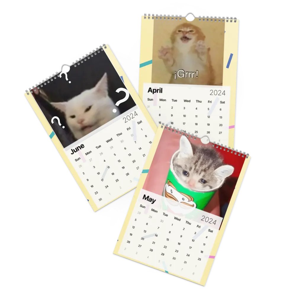 Wall Calendar (2024): Meme Cats product image (3)