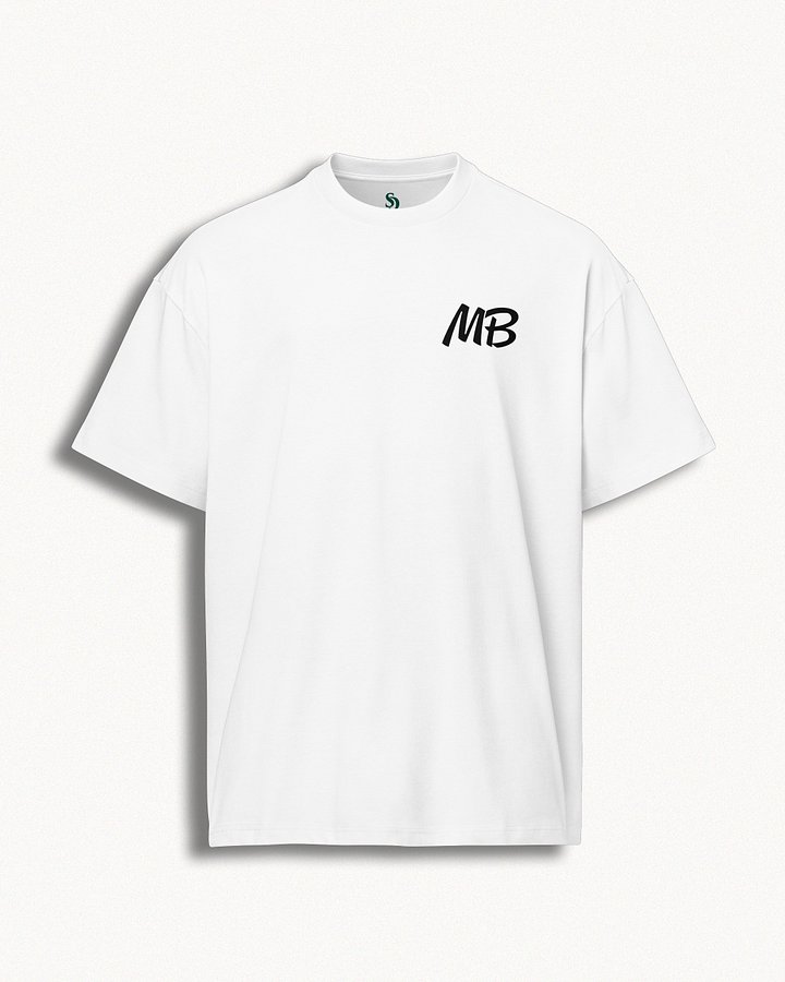 Middle Oversize Tee — White product image (1)