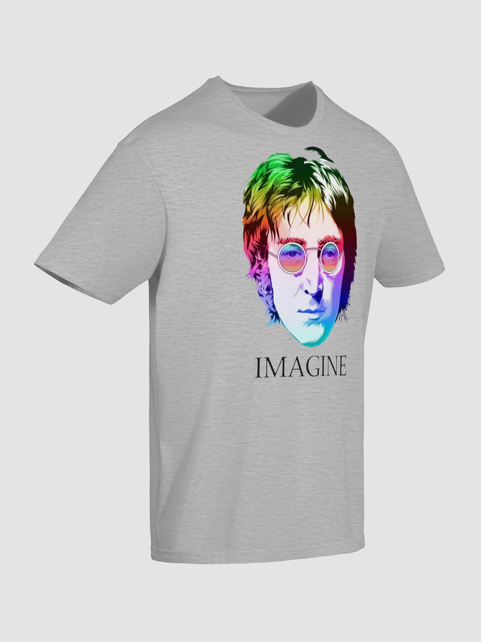 John Lennon Imagine T-Shirt | Colorful Portrait Art Graphic Tee | Iconic Music Legend Shirt product image (7)