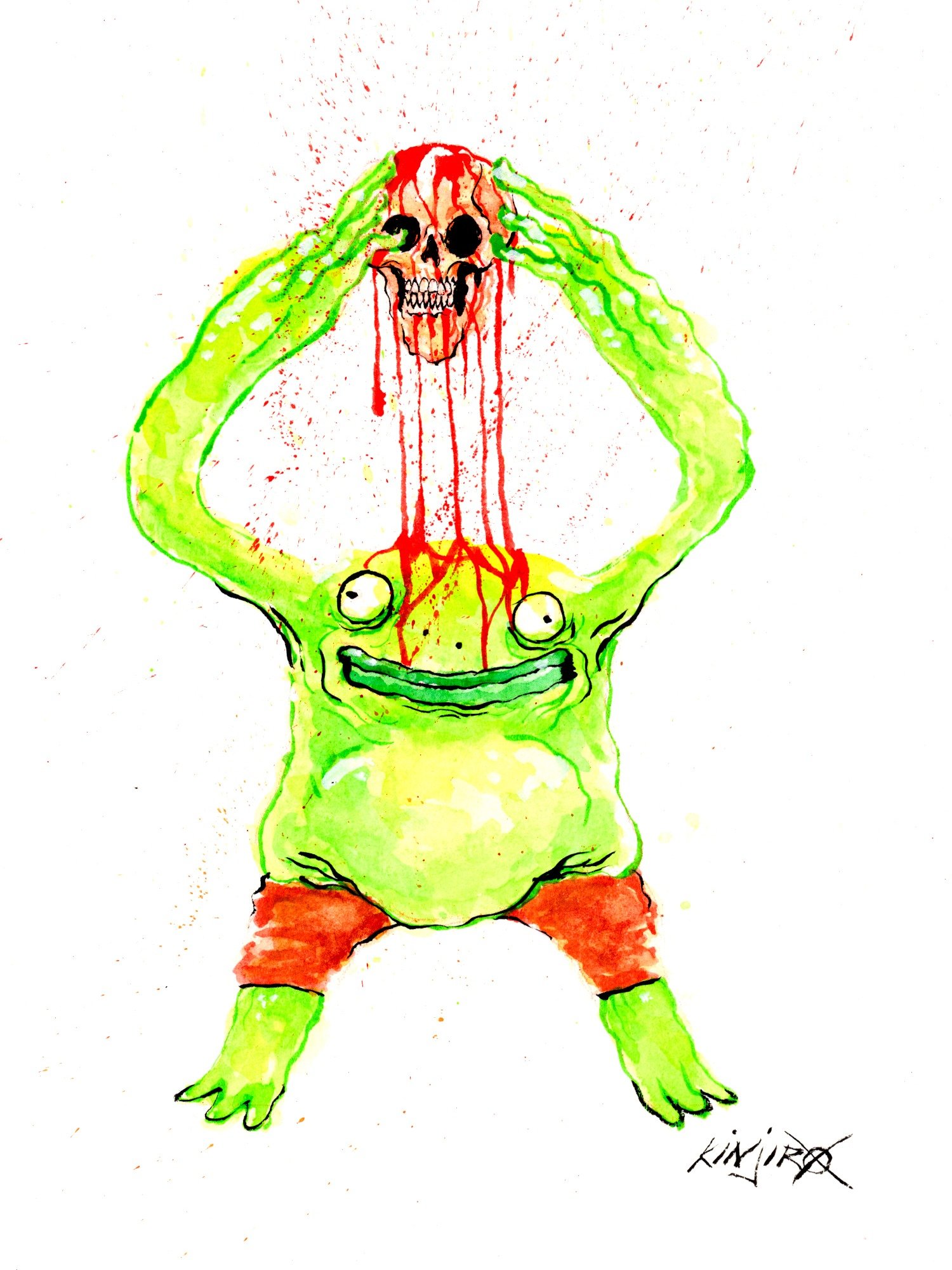 MR. FROG! (Original Watercolor Painting) product image (1)