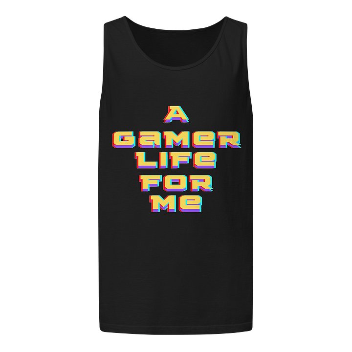 Gamer Life 3D Text Unisex Tank Top product image (1)