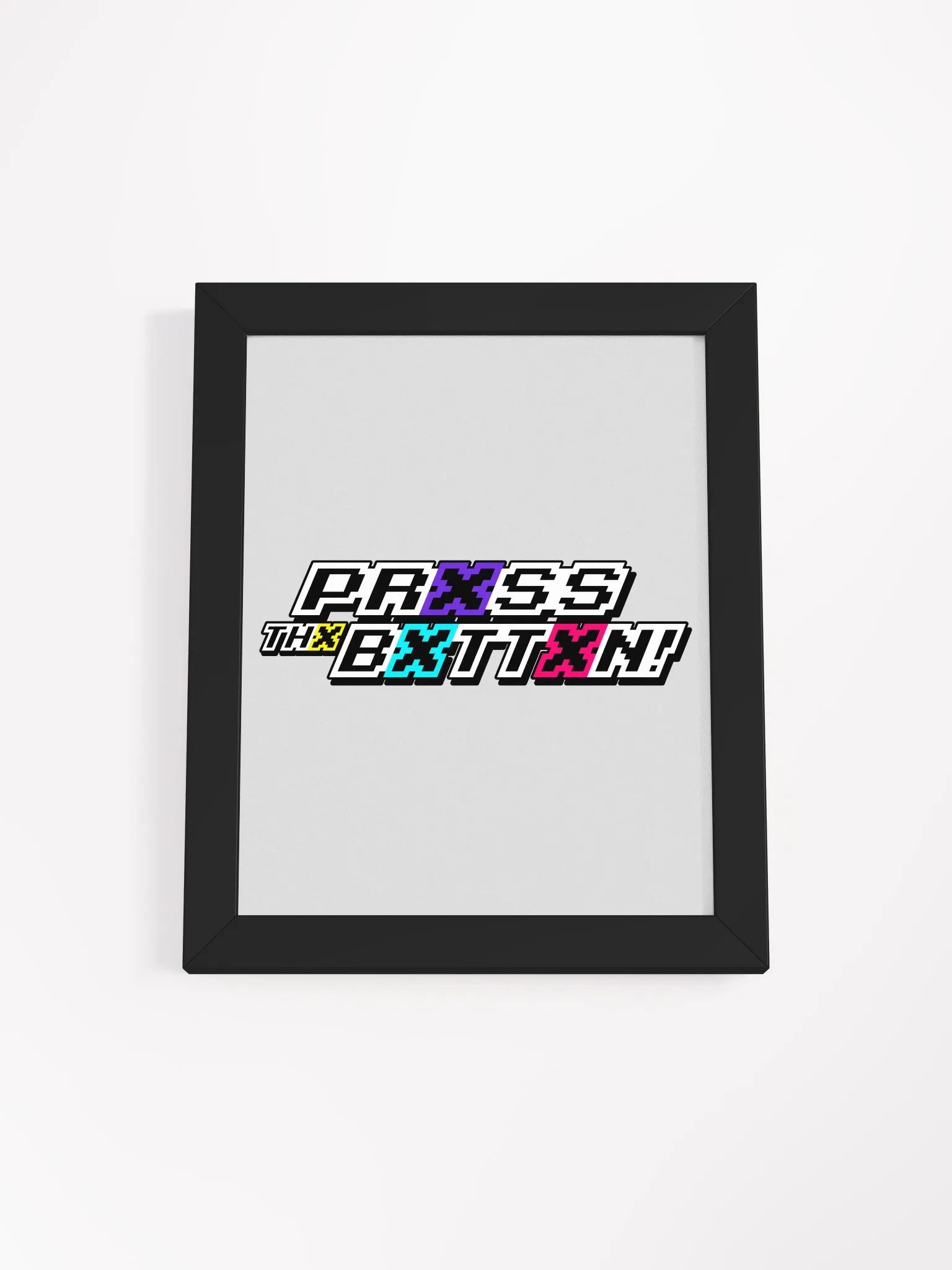 Prxss Thx Bxttxn! Logo Print product image (1)