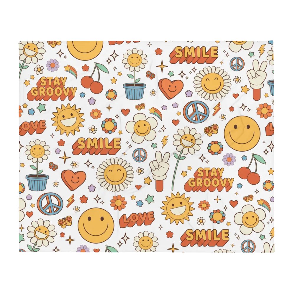 Good Vibes Fleece Blanket product image (1)