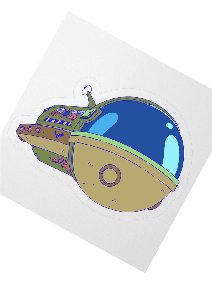 Problematic Spaceship Sticker product image (2)