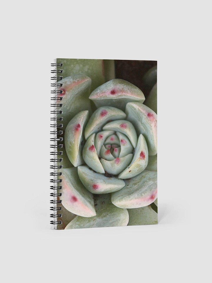 Red Tipped Succulent Spiral Notebook product image (1)