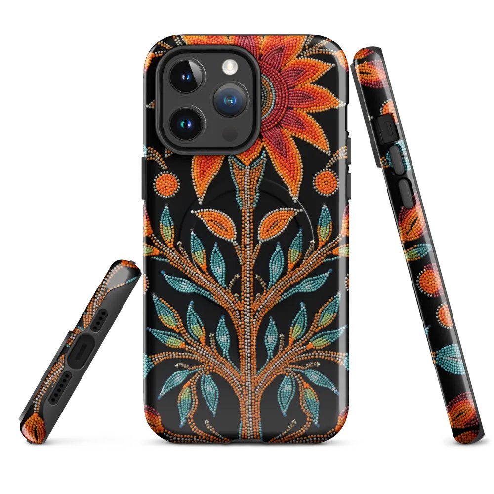 Floral Dot Faux-beaded iPhone® MagSafe® Case product image (1)