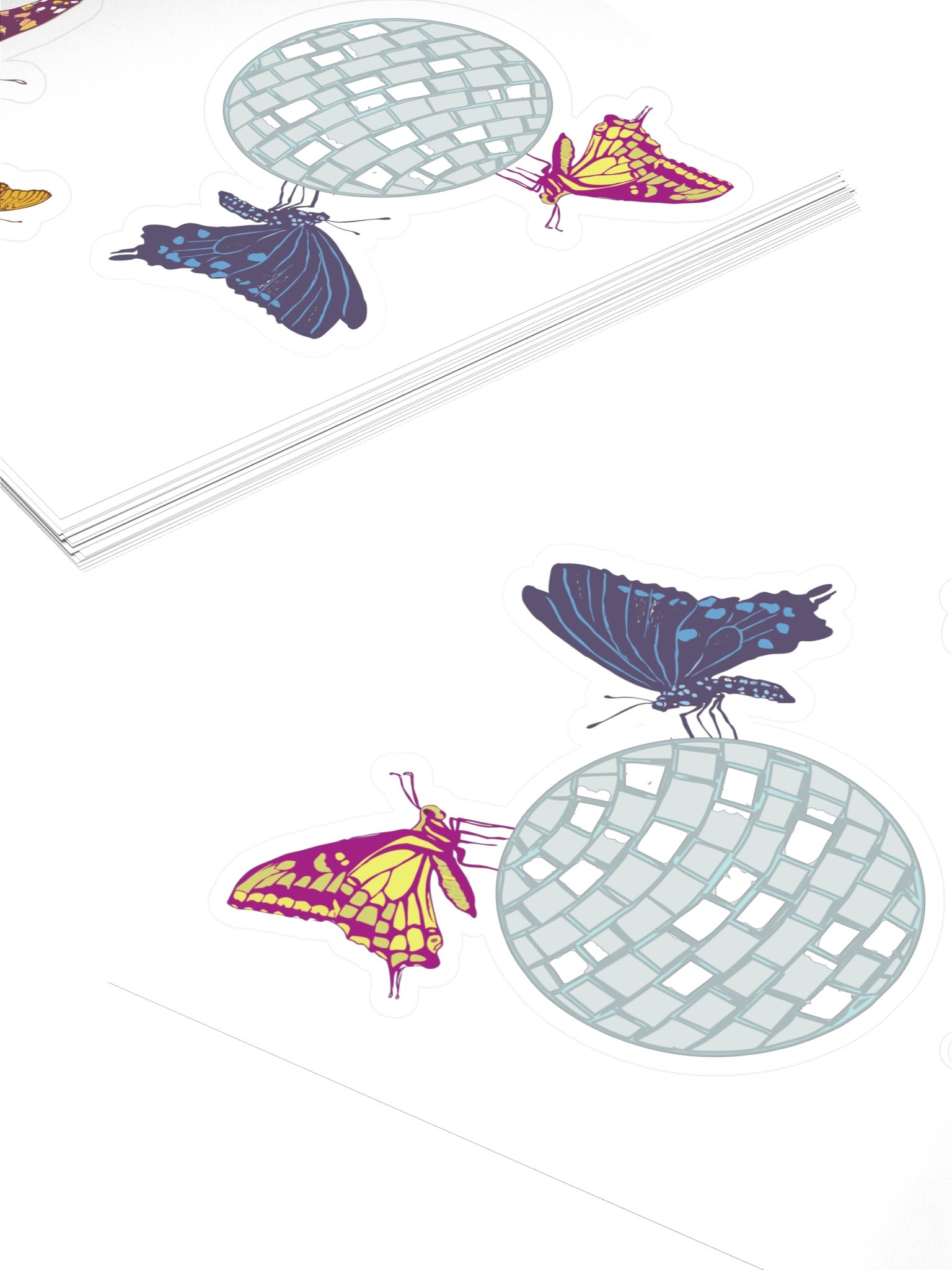 Disco Butterfly Stickers product image (4)