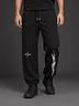 BLAVK NOCTURNE Angel Graphic Joggers — Black