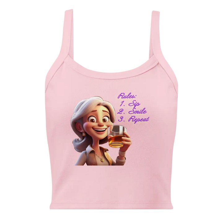 Rules are Sip, Smile & Repeat - Tight Tank Top product image (17)