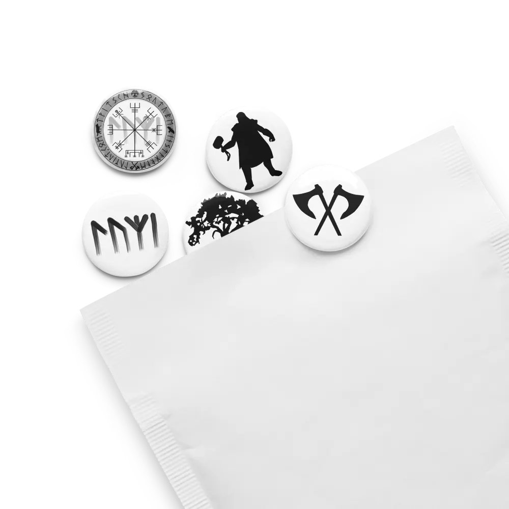 Set von Pin Buttons | Versch. Logos product image (8)
