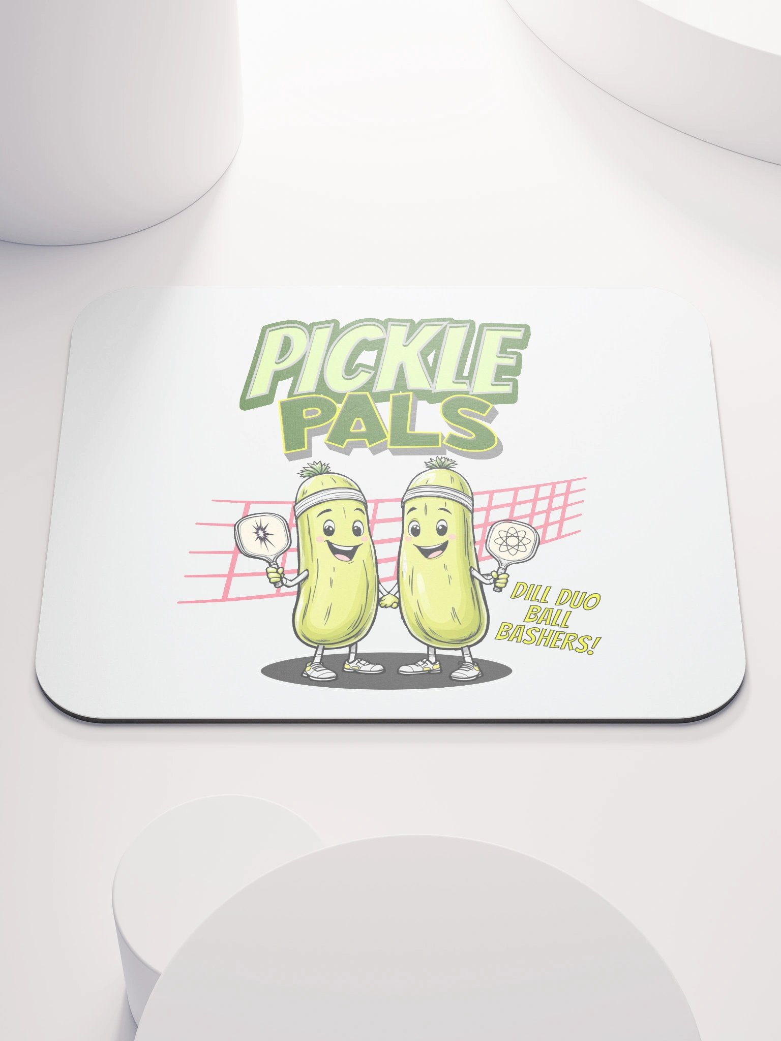 Pickleball Pals Dill Duo Ball Bashers Mouse Pad product image (1)