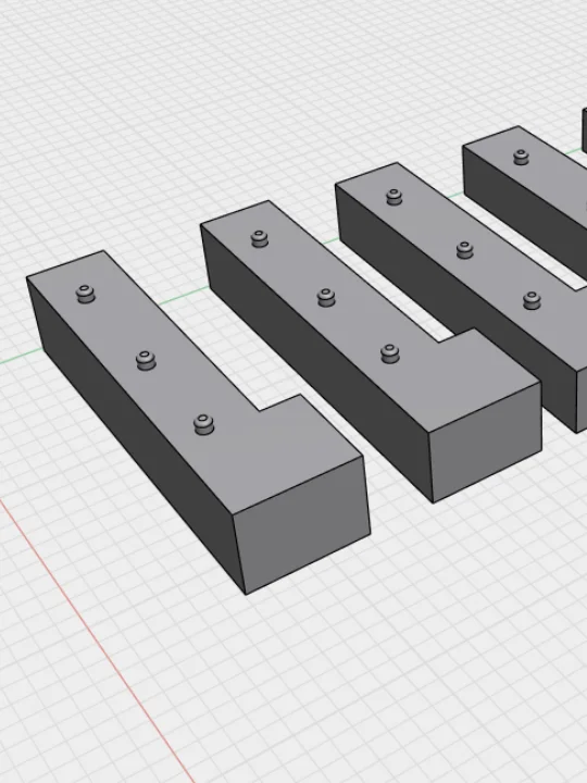 1/2 Inch French Cleat Brackets 3D Print Stl File Bundle product image (9)