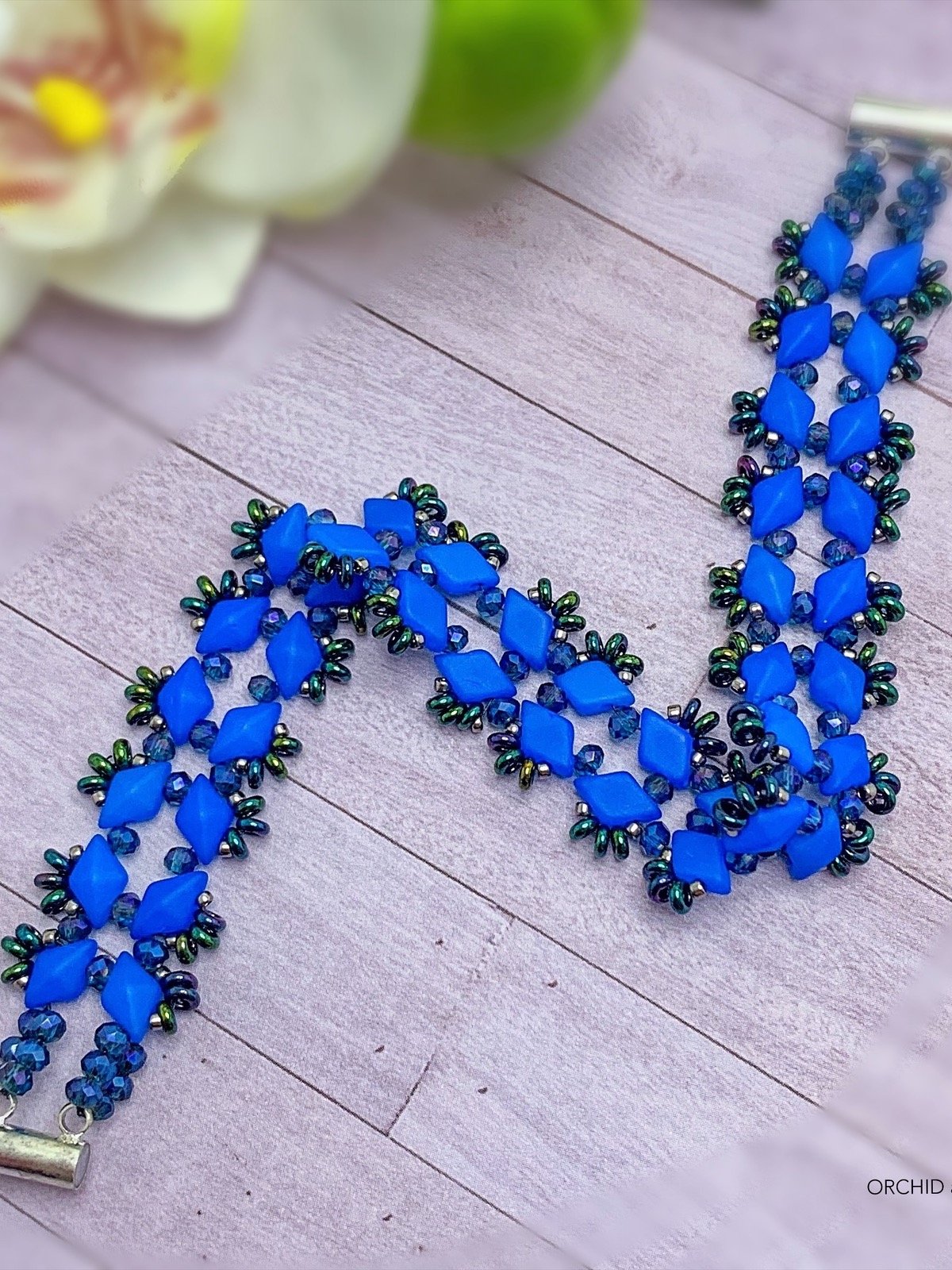 Starlight GemDuo Beaded Bracelet - Blue product image (1)