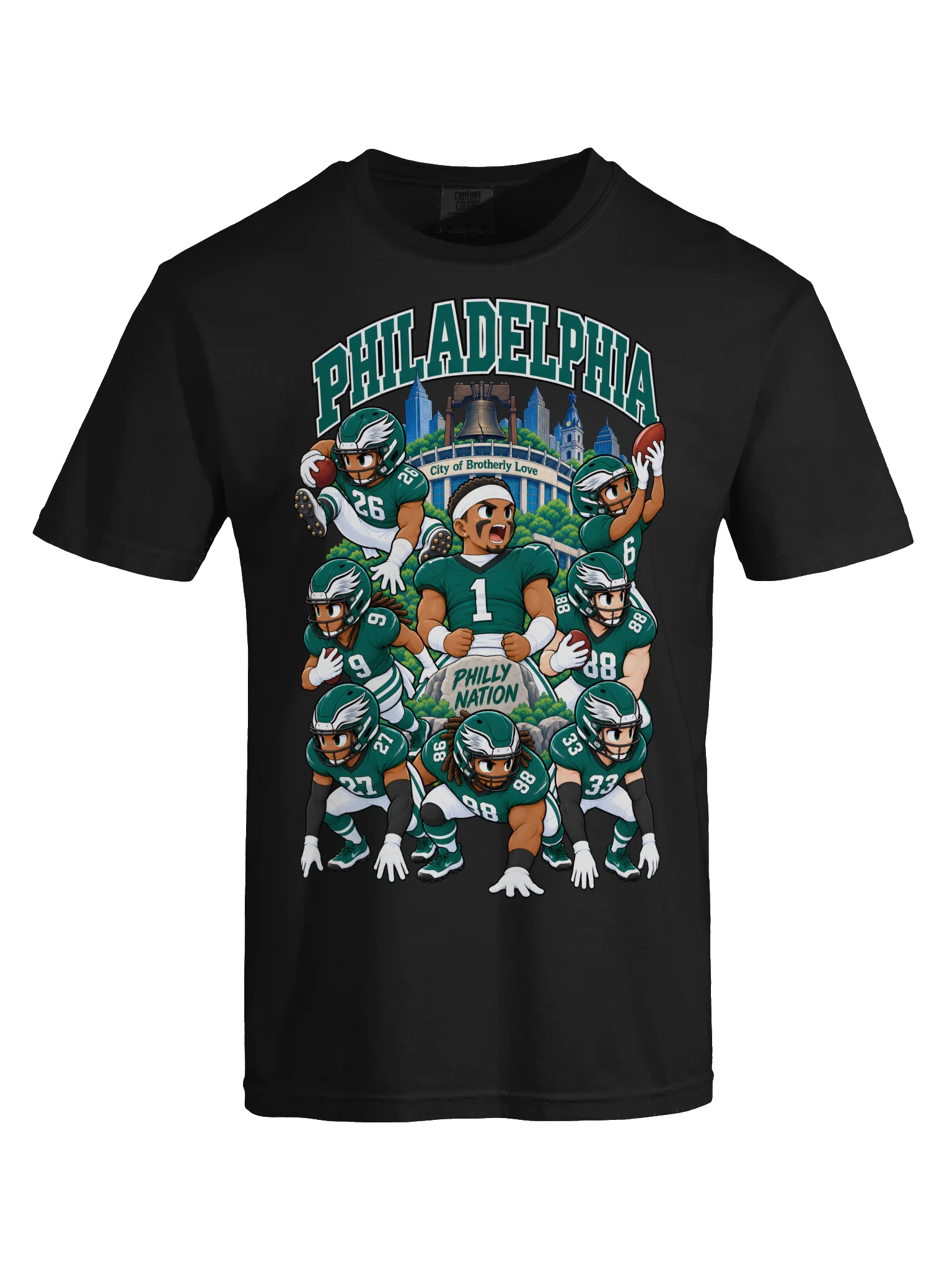 Philadelphia Football Animated Player T-Shirt product image (33)