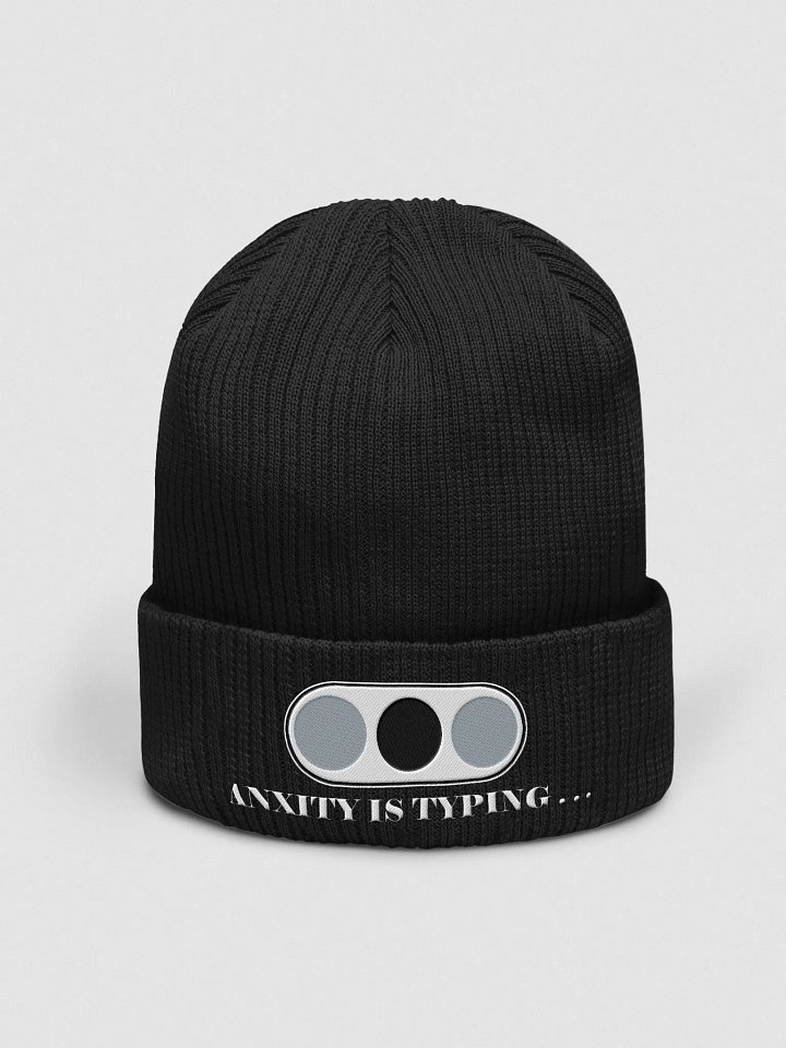 Anxiety is typing beanie product image (5)