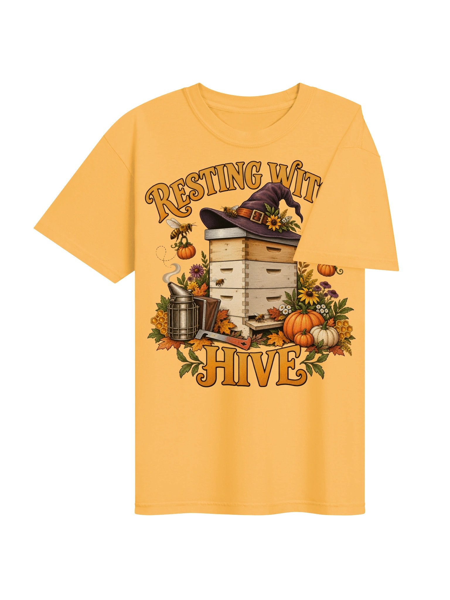 Resting Witch Hive | Halloween Beekeeper Shirt product image (4)