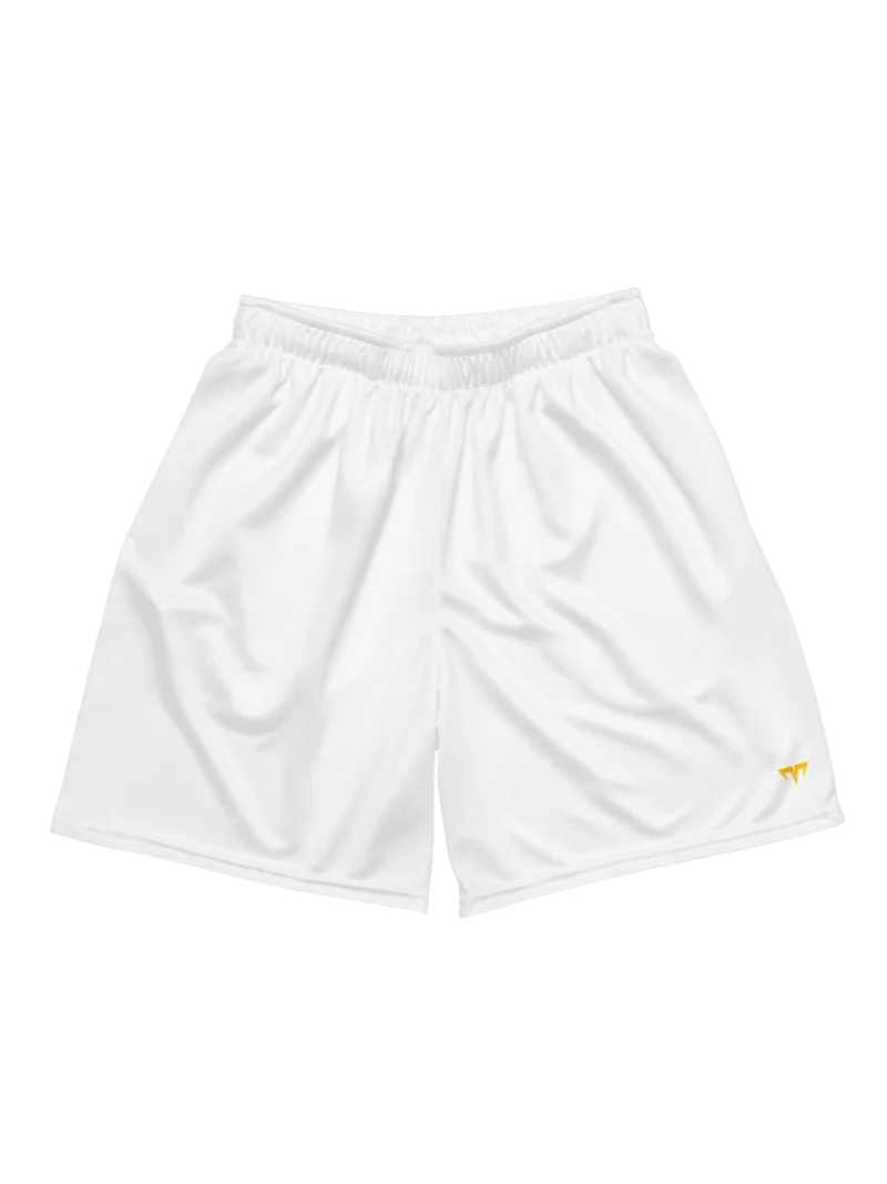 Unisex Activewear - Jersey Shorts White - Printed Gold Logo product image (1)