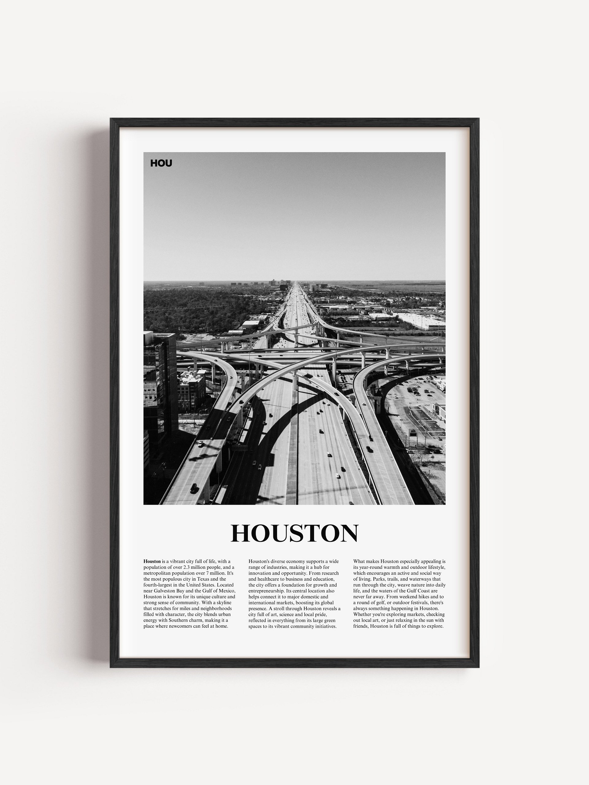 Houston 02 Newspaper Poster product image (1)