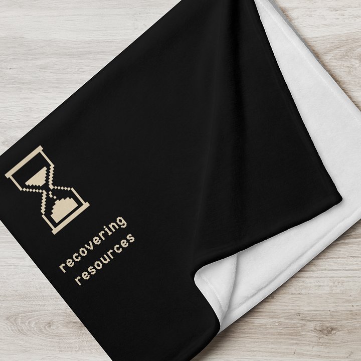 Main Quest Paused Blanket | Chronic Illness Recovery & Gamer Rest Throw product image (2)