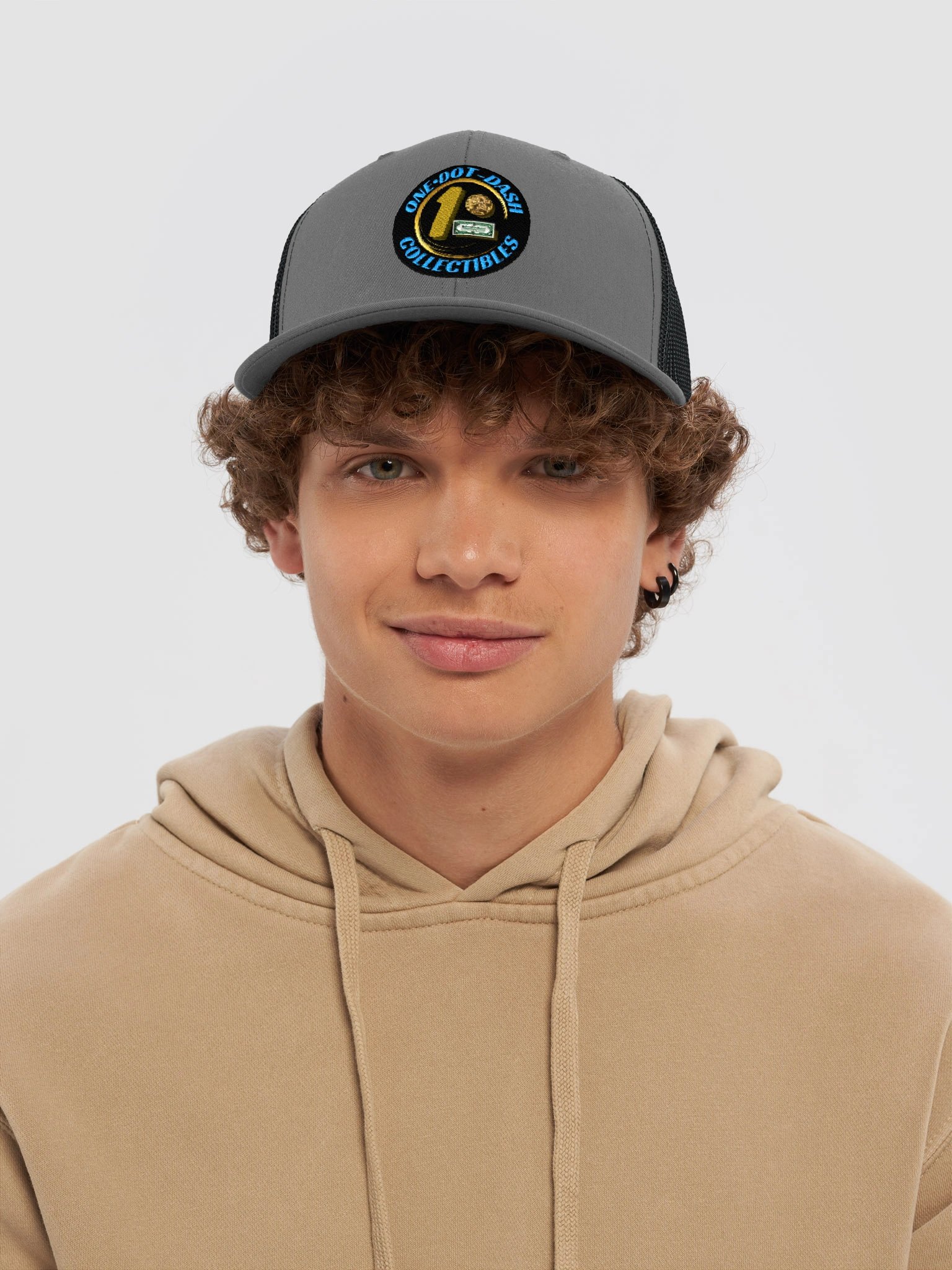 One Dot Dash Embroidered Trucker Hat product image (6)