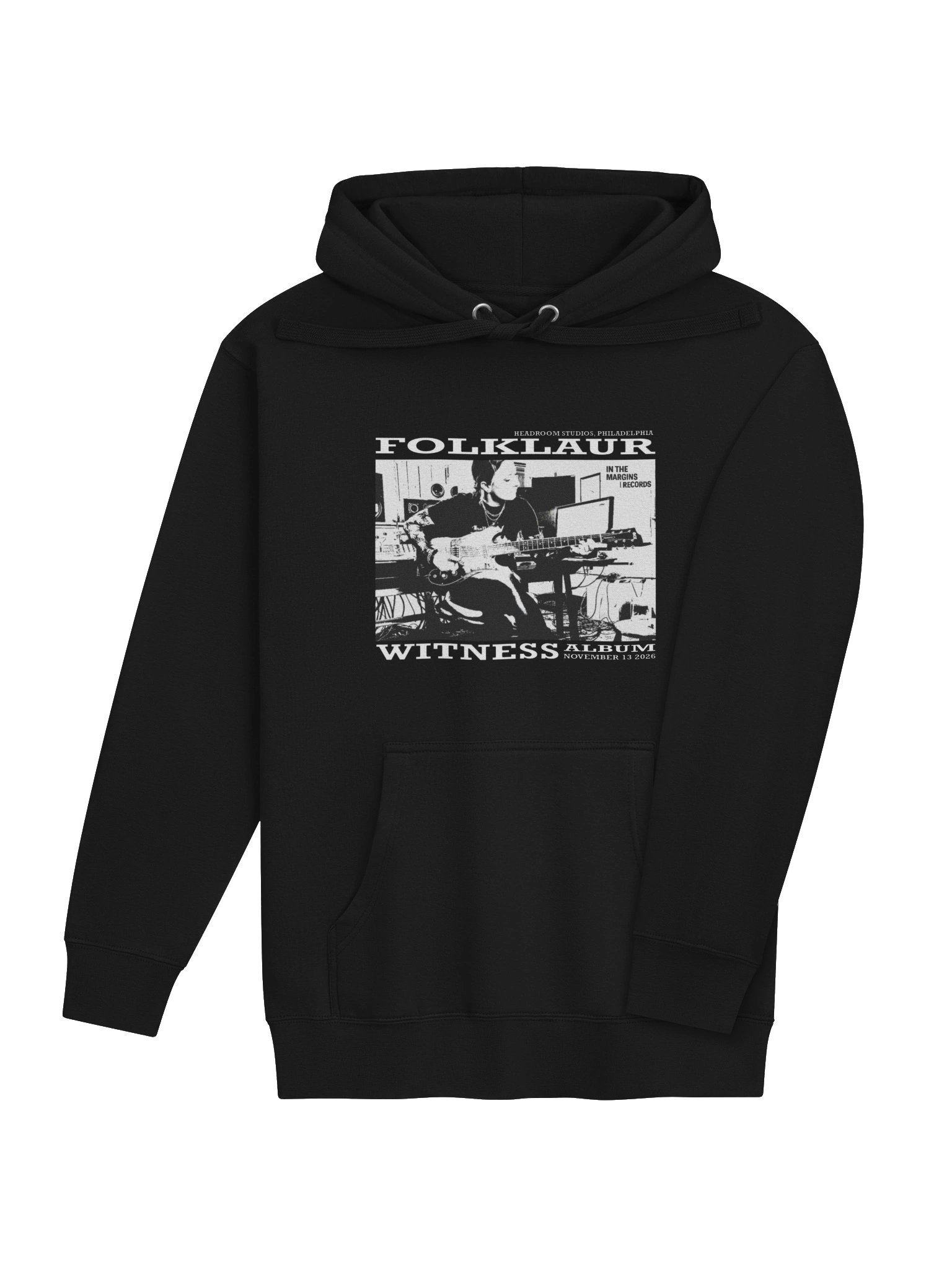 black witness hoodie product image (4)
