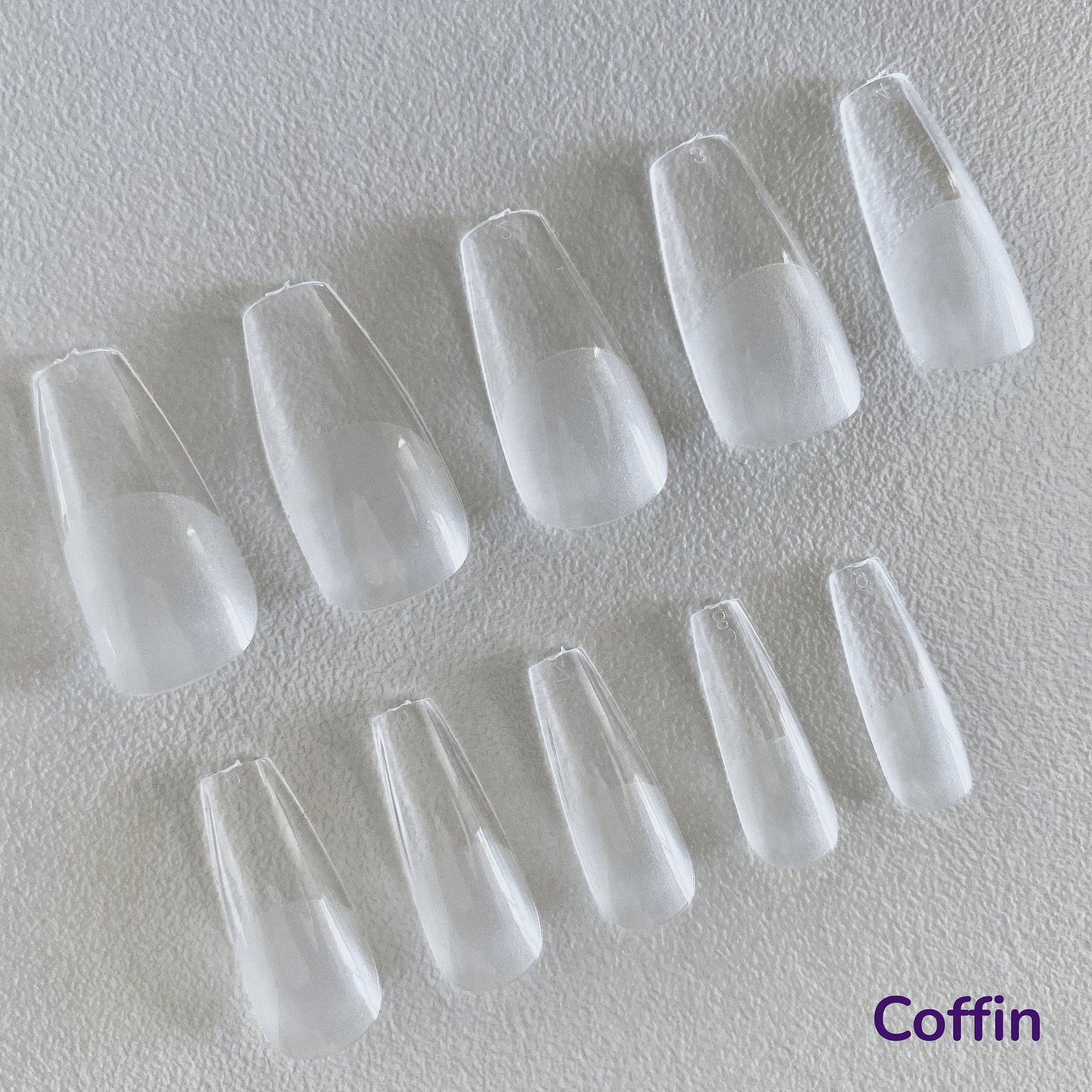 Coffin Soft Gel Nail Tips (By Size) product image (2)