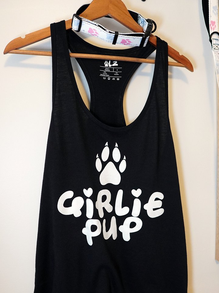 Girlie Pup Paw Racerback Tank Top product image (1)