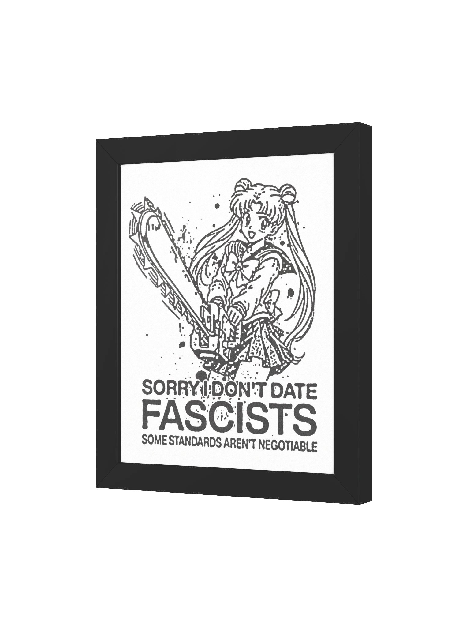 Don't date ! Framed Print. product image (3)