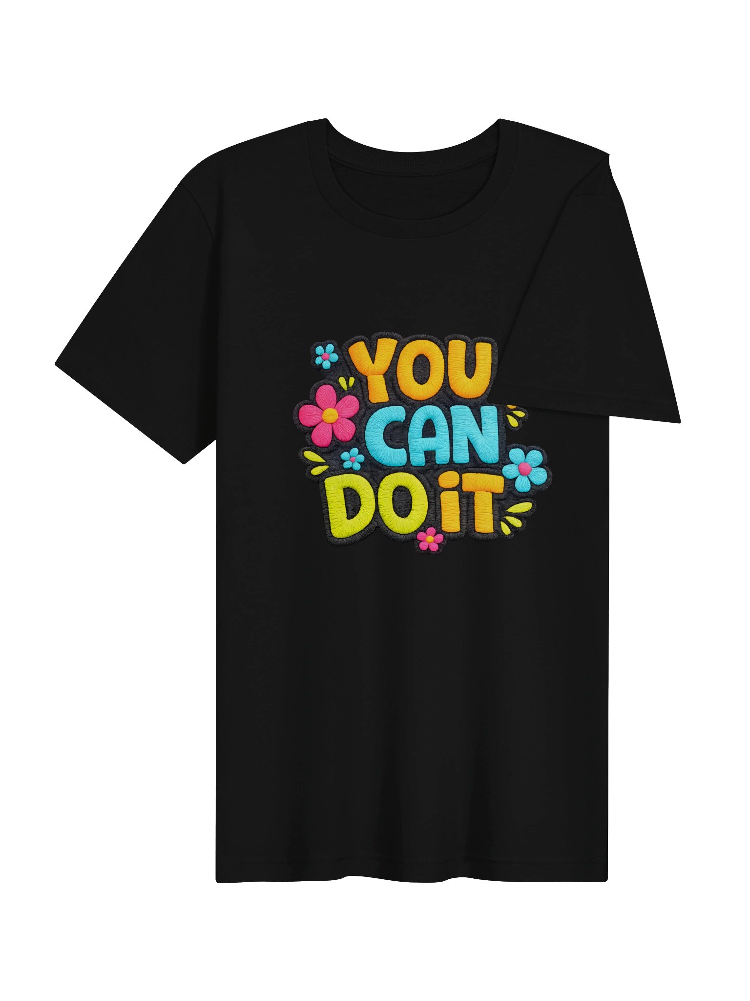 "You Can Do It" Retro Y2K Floral Motivational Graphic T-Shirt product image (4)