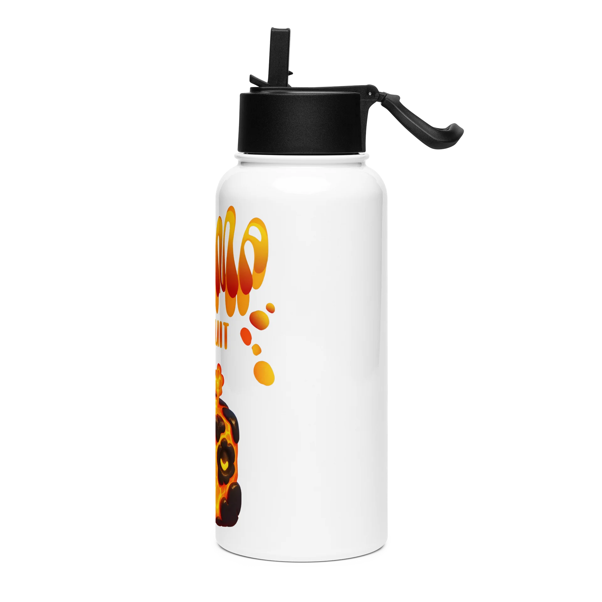 Magma Fruit Blox Fruits Gamer Stainless Steel Water Bottle With Straw Gift For Kids product image (3)