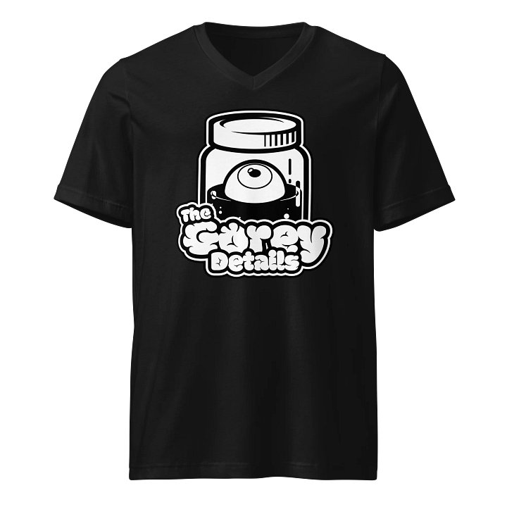 Full Logo B+W - Bella+Canvas Short Sleeve V-Neck Jersey T-Shirt product image (1)