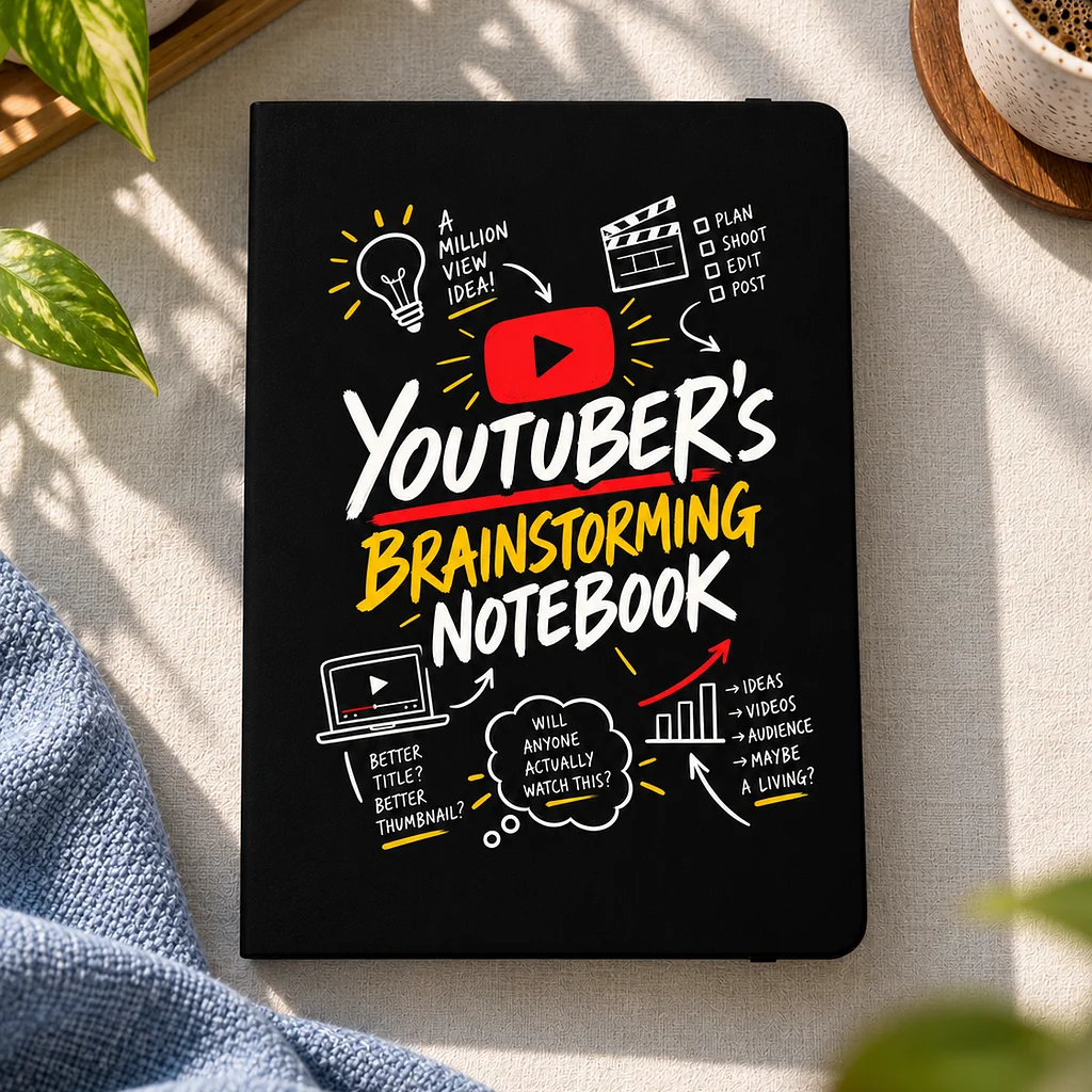 Youtuber Brainstorming Notebook