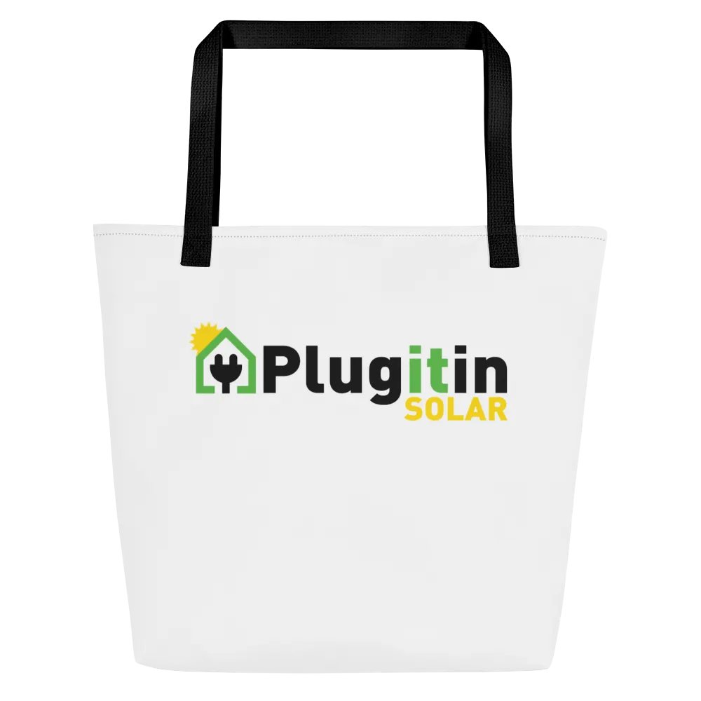 Plug It In Solar High-Quality Large Tote Bag w/ Pocket product image (1)