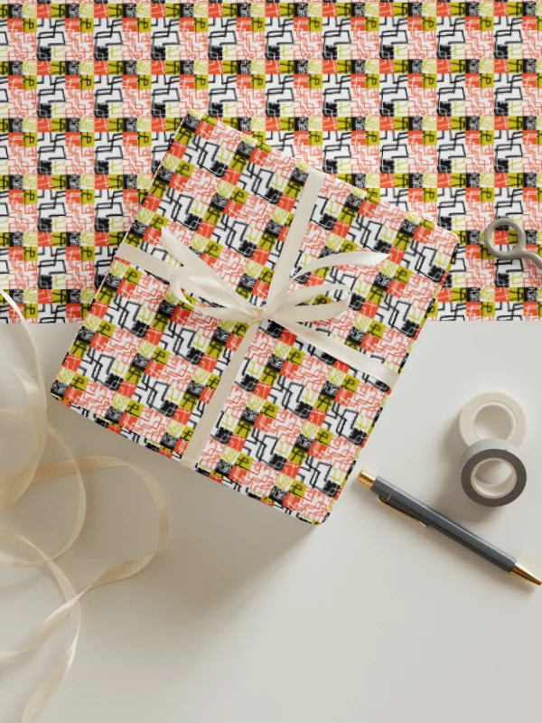 Symmetry in Color: Abstract Wrapping Paper Set product image (2)