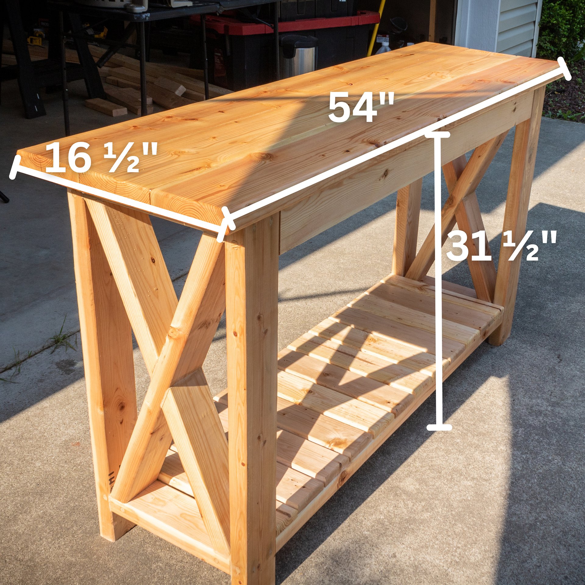 Farmhouse Console Table Plans (PDF) product image (2)