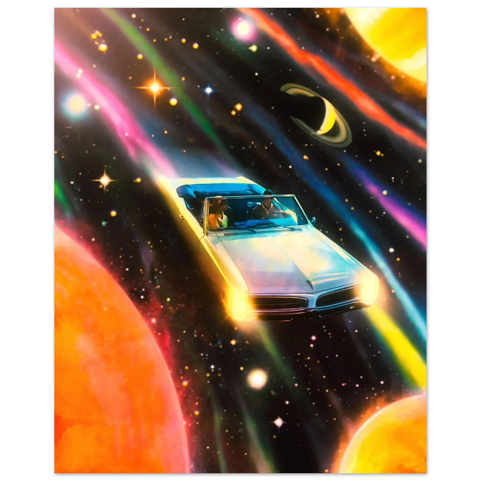 Space Rainbow Adventure Wall Art