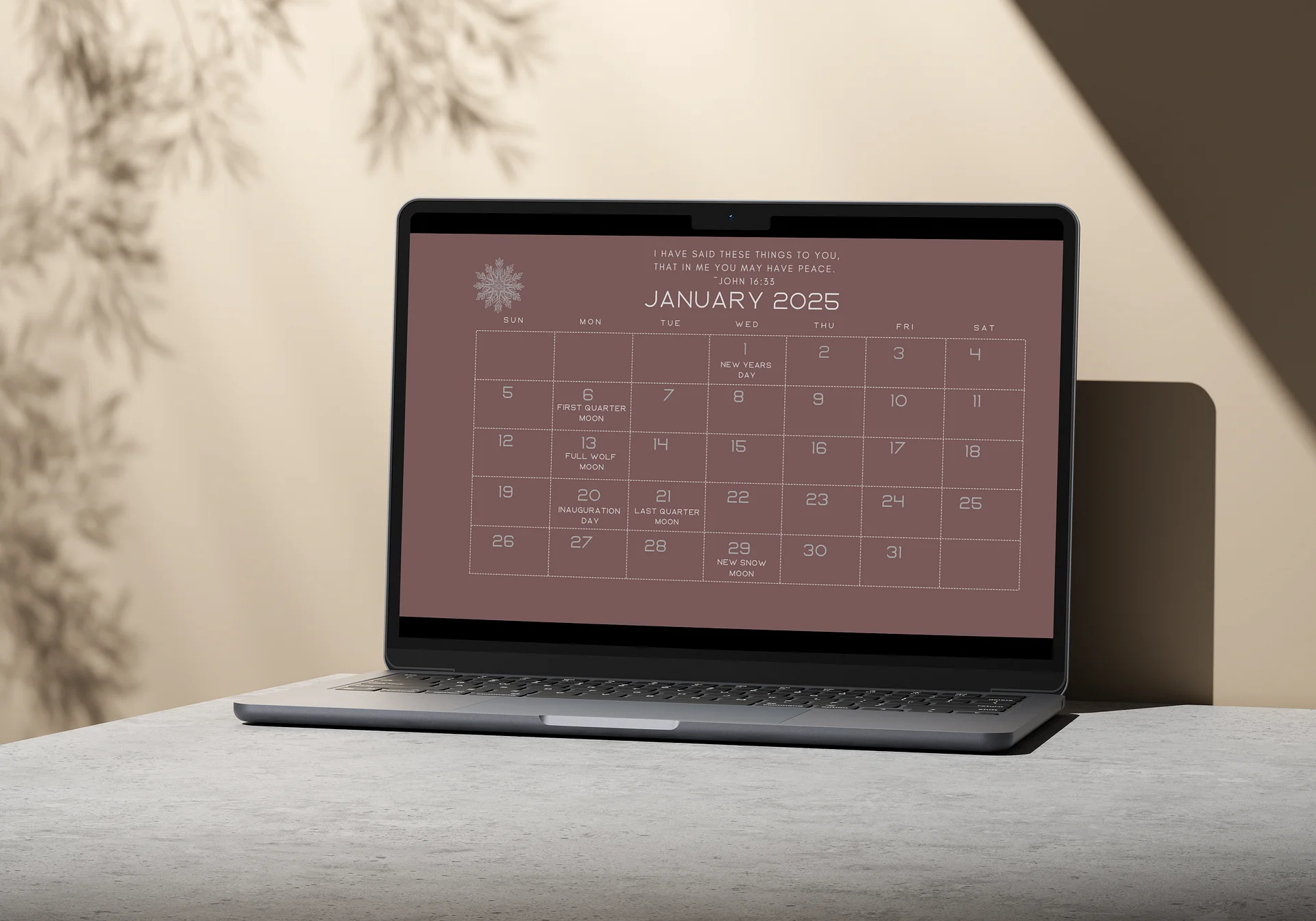 Verses of Peace 2025 Desktop Calendar product image (4)