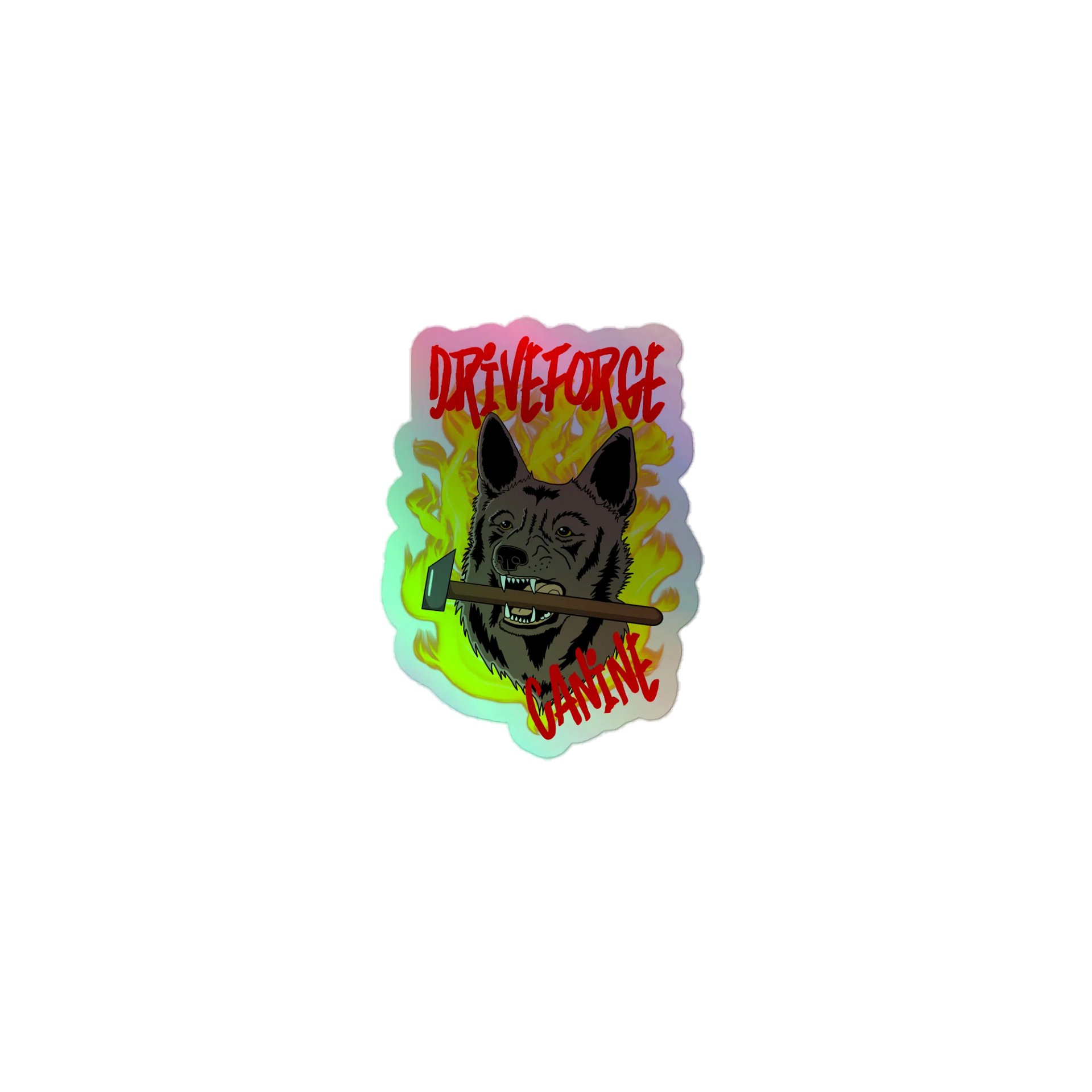 DriveForge Canine Holo Sticker product image (1)