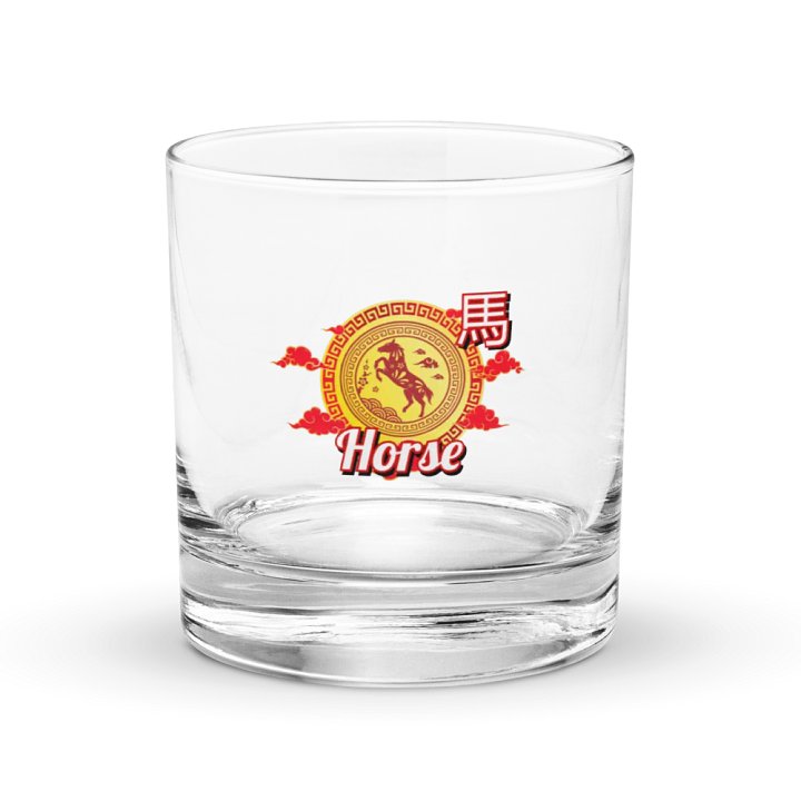 Horse - Chinese Zodiac Rocks Glass product image (1)