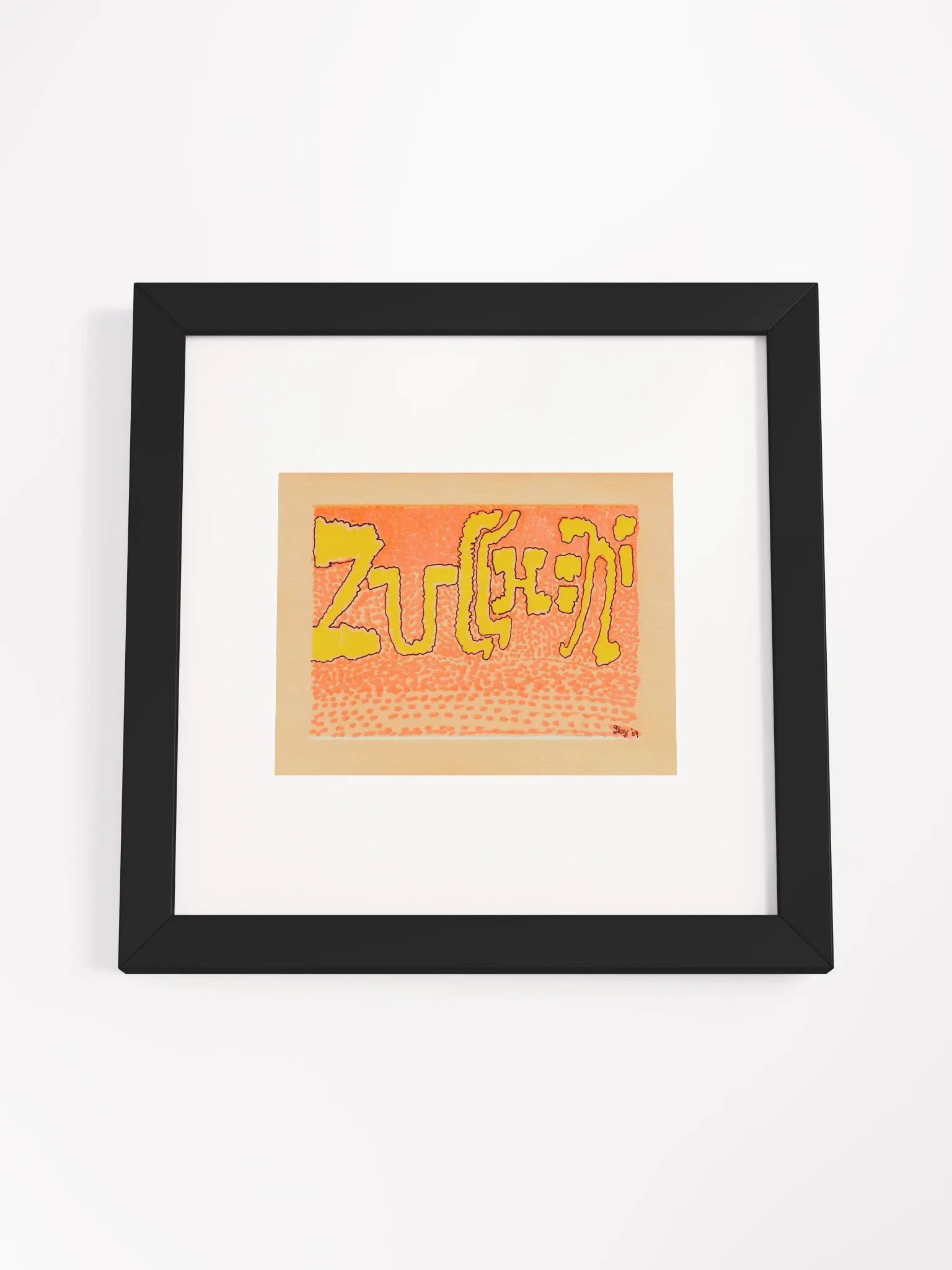zucchini Panel Card Print Framed product image (3)
