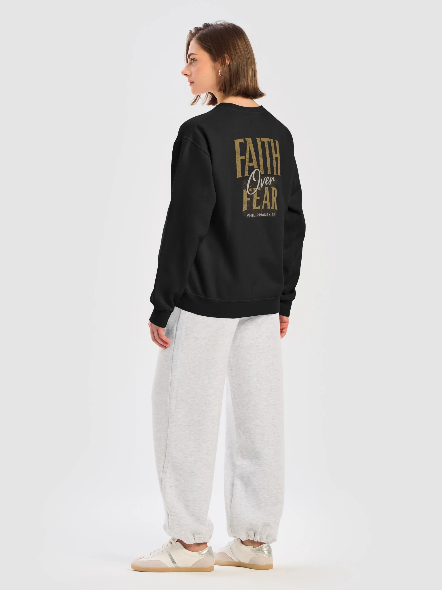 Faith Over Fear Crewneck (Back) product image (7)