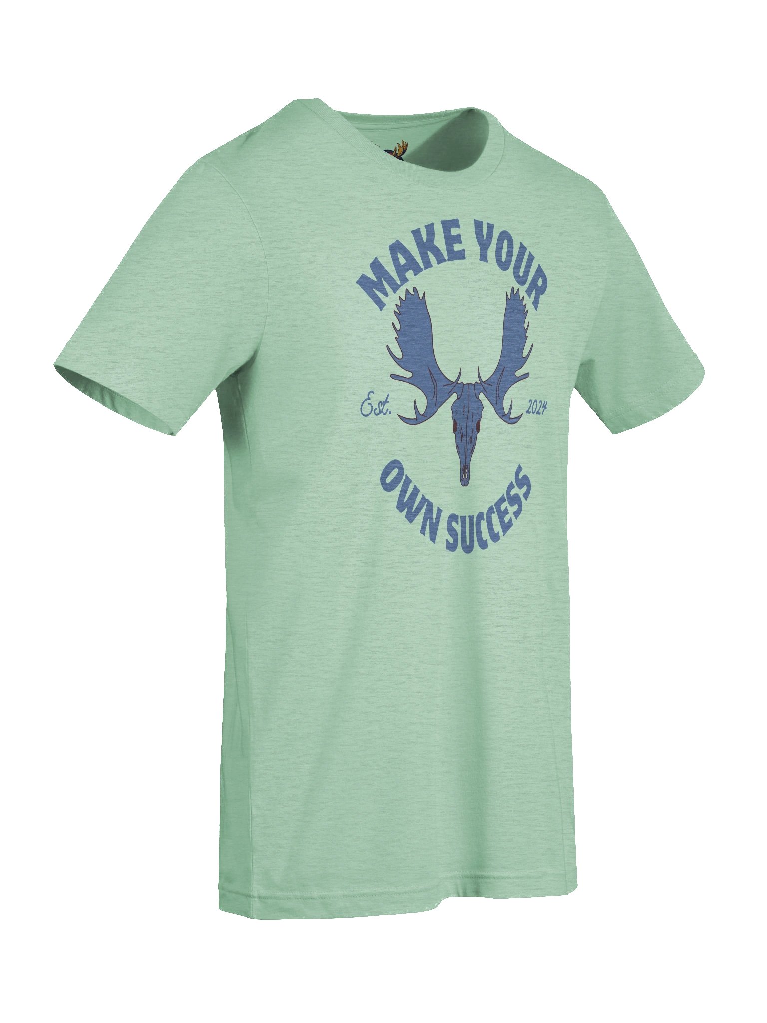 Blue Moose Skull - Make Your Own Success - Tee product image (66)